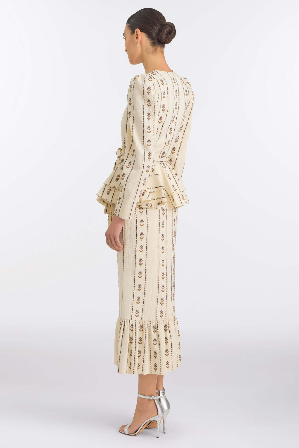 Vega Ivory Linen Wrap Top