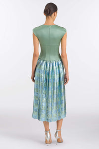 Aloe Gingham Sequin Drop Waist Dress