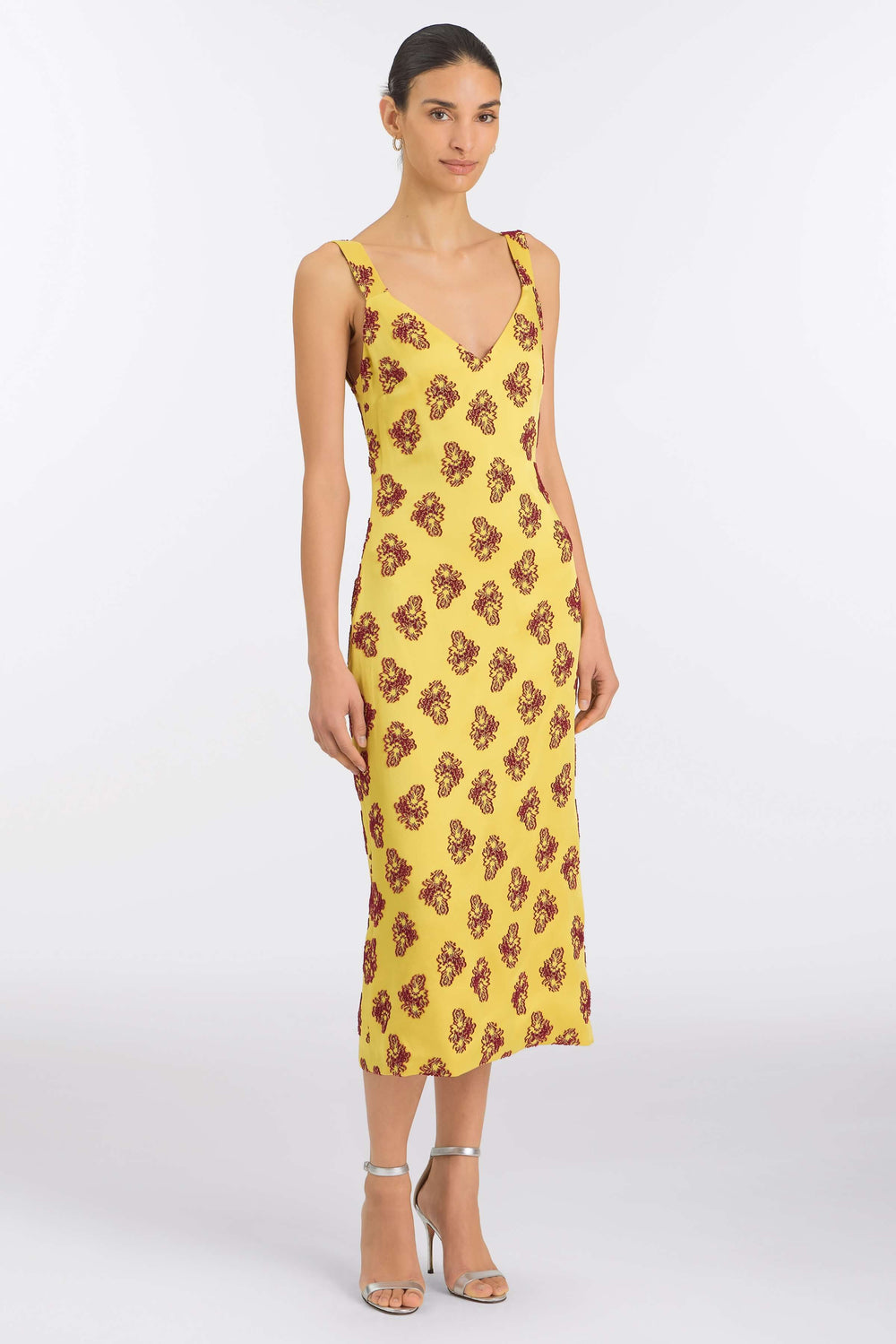 Dancing Queen Citrine Midi Dress