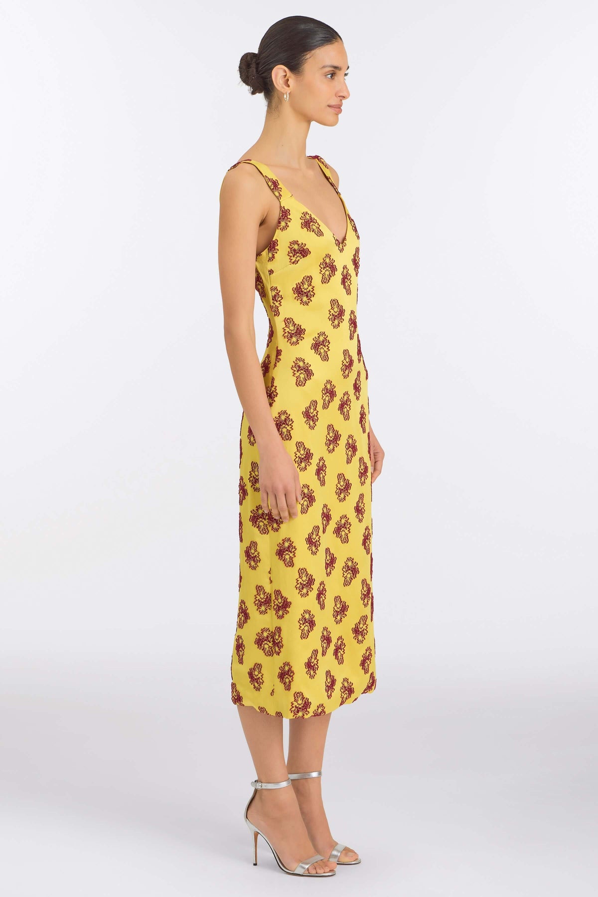 Dancing Queen Citrine Midi Dress