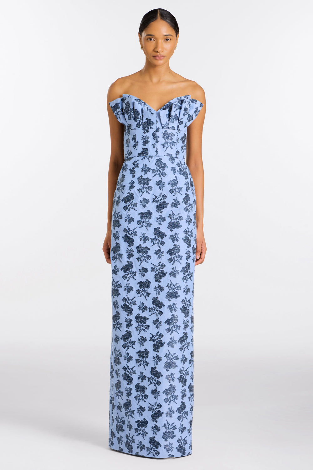Rita Navy Bouquet Gown