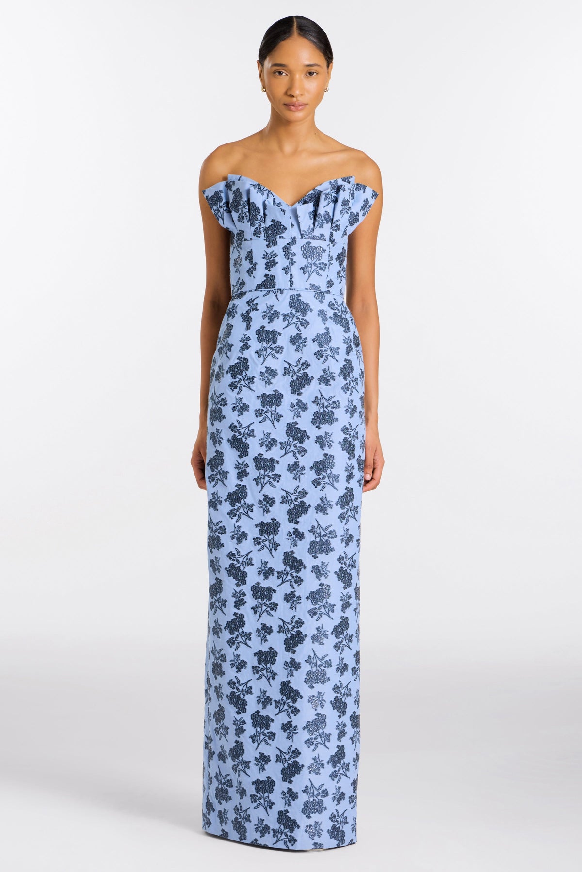 Rita Navy Bouquet Gown