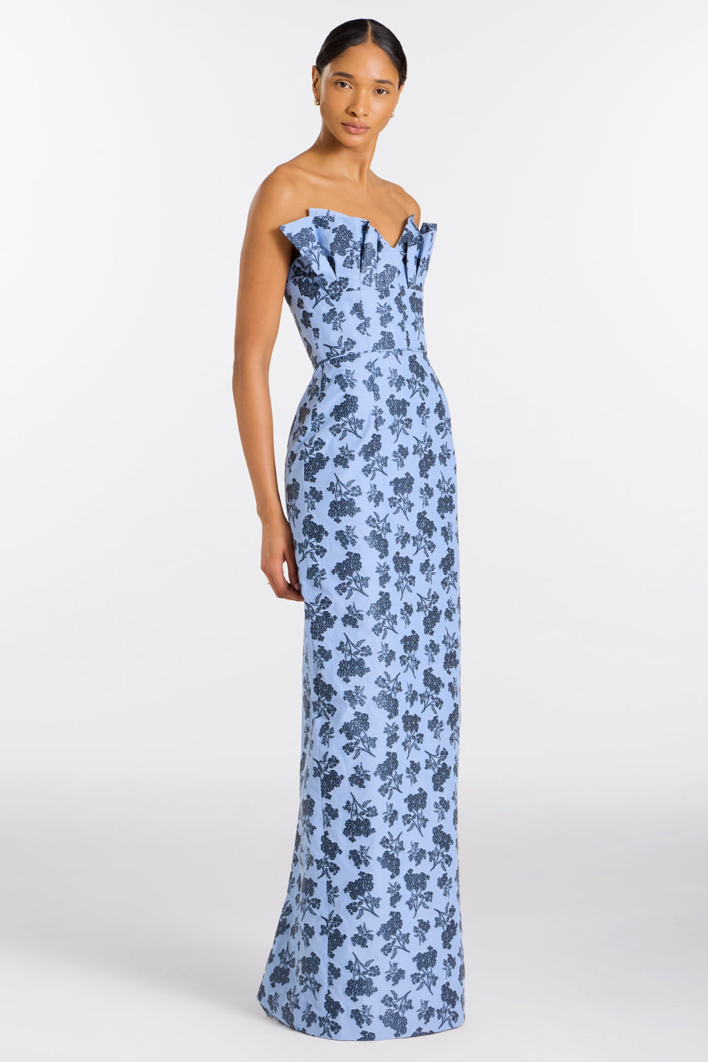 Rita Navy Bouquet Gown