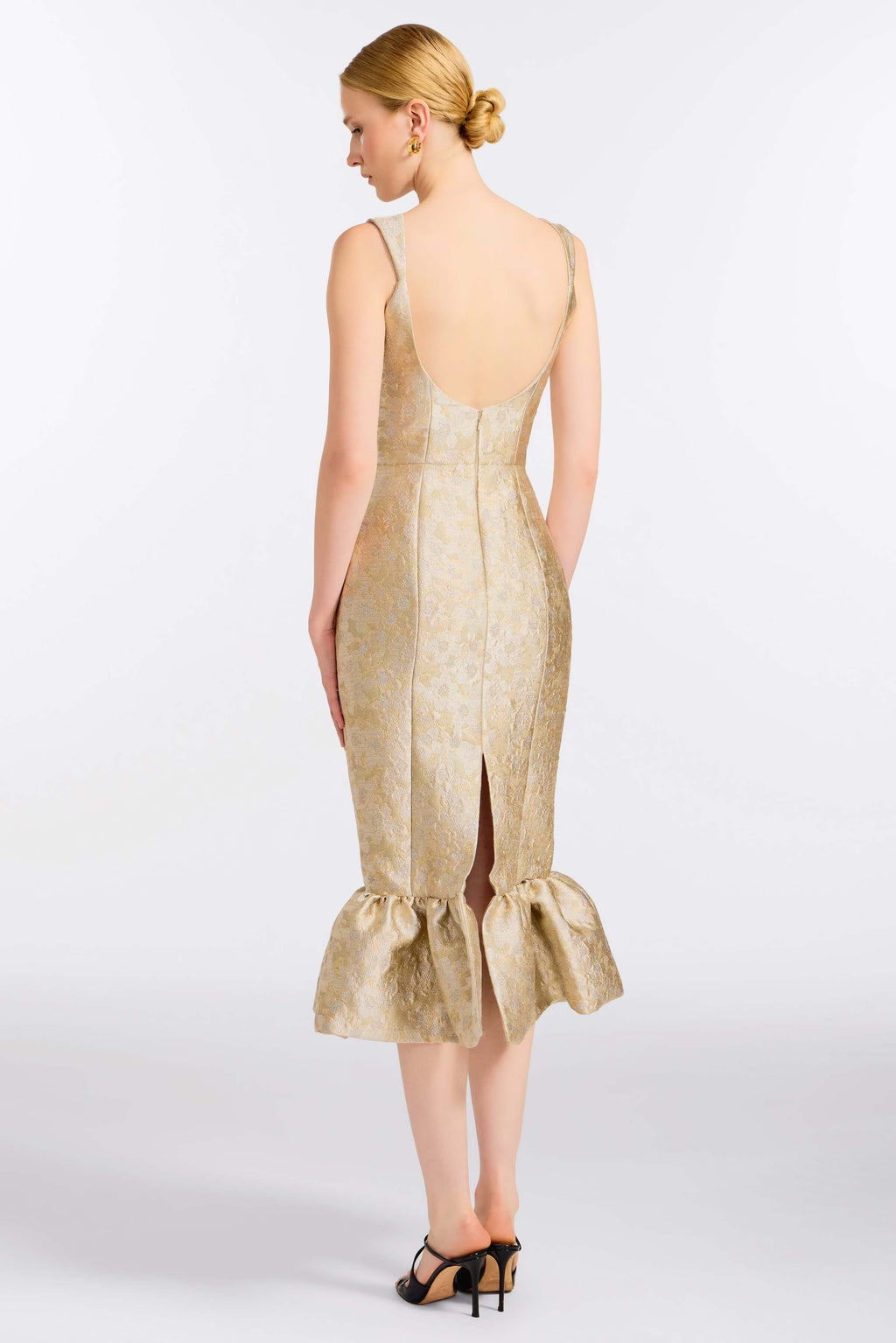 Ginevra Silver Midi Dress