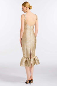 Ginevra Silver Midi Dress