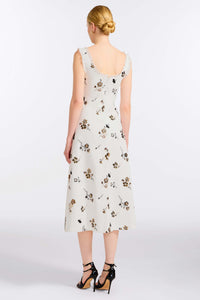Coquette Sequined Cotton Midi Dress