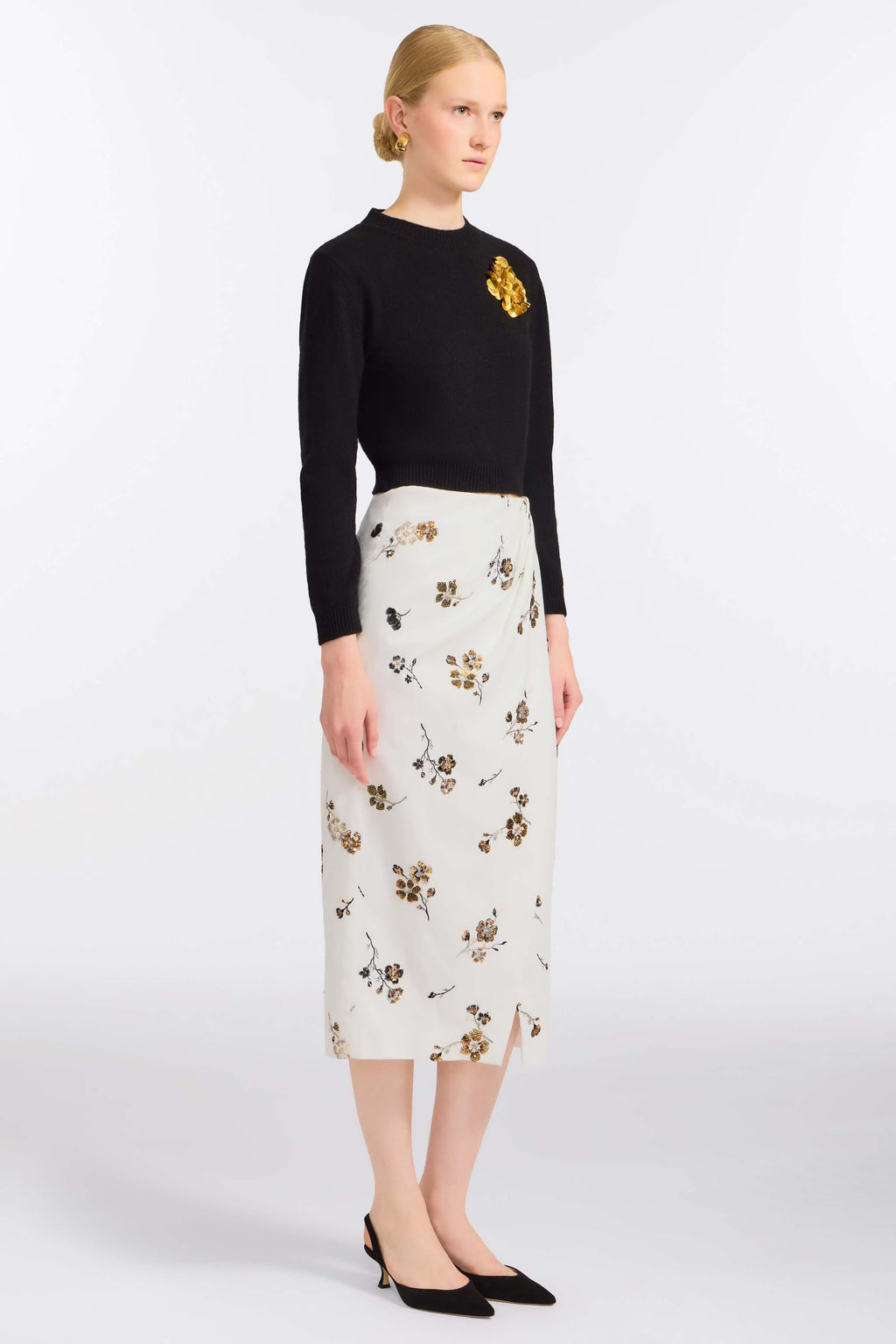 Romy Sequin Embellished Sweater