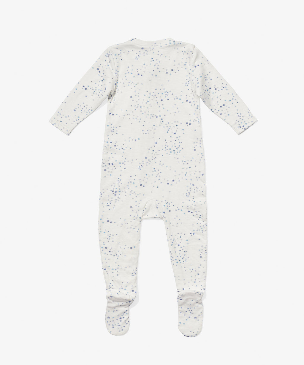 Marley Zip Footie in Blue Star