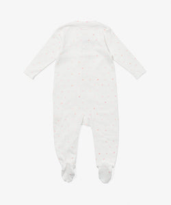 Marley Zip Pajama in Rose Hearts