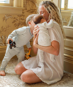 Marley Zip Pajama in Rose Hearts