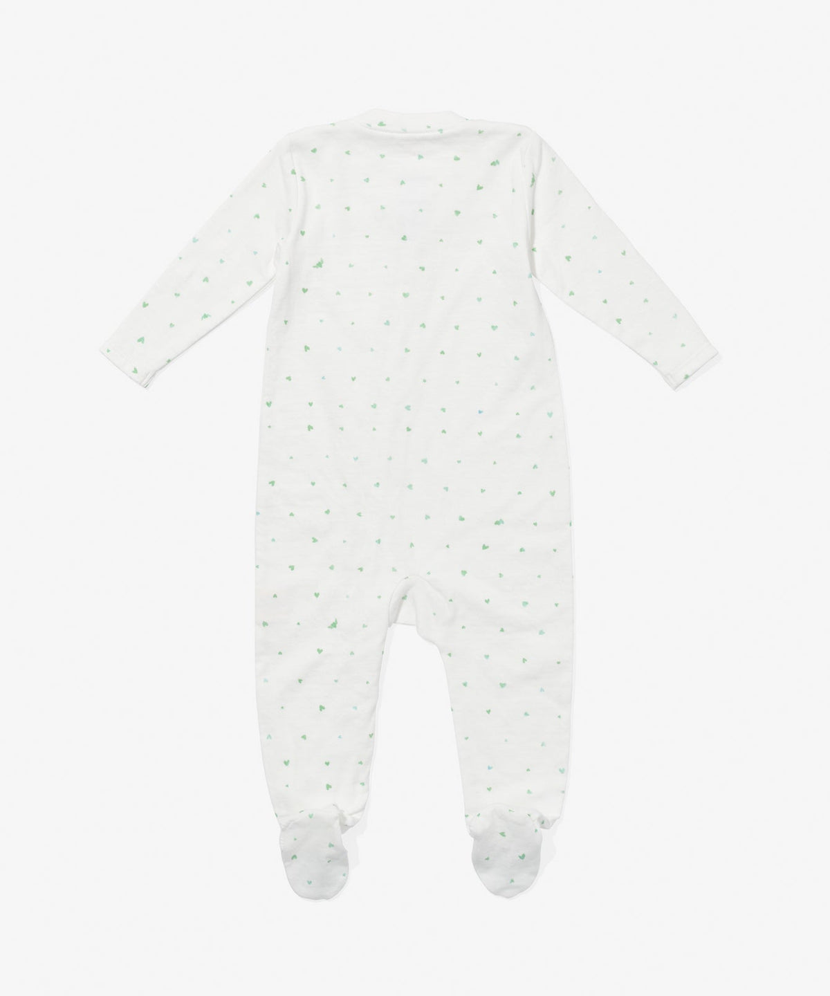 Marley Zip Pajama in Seafoam Hearts