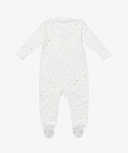 Marley Zip Pajama in Seafoam Hearts