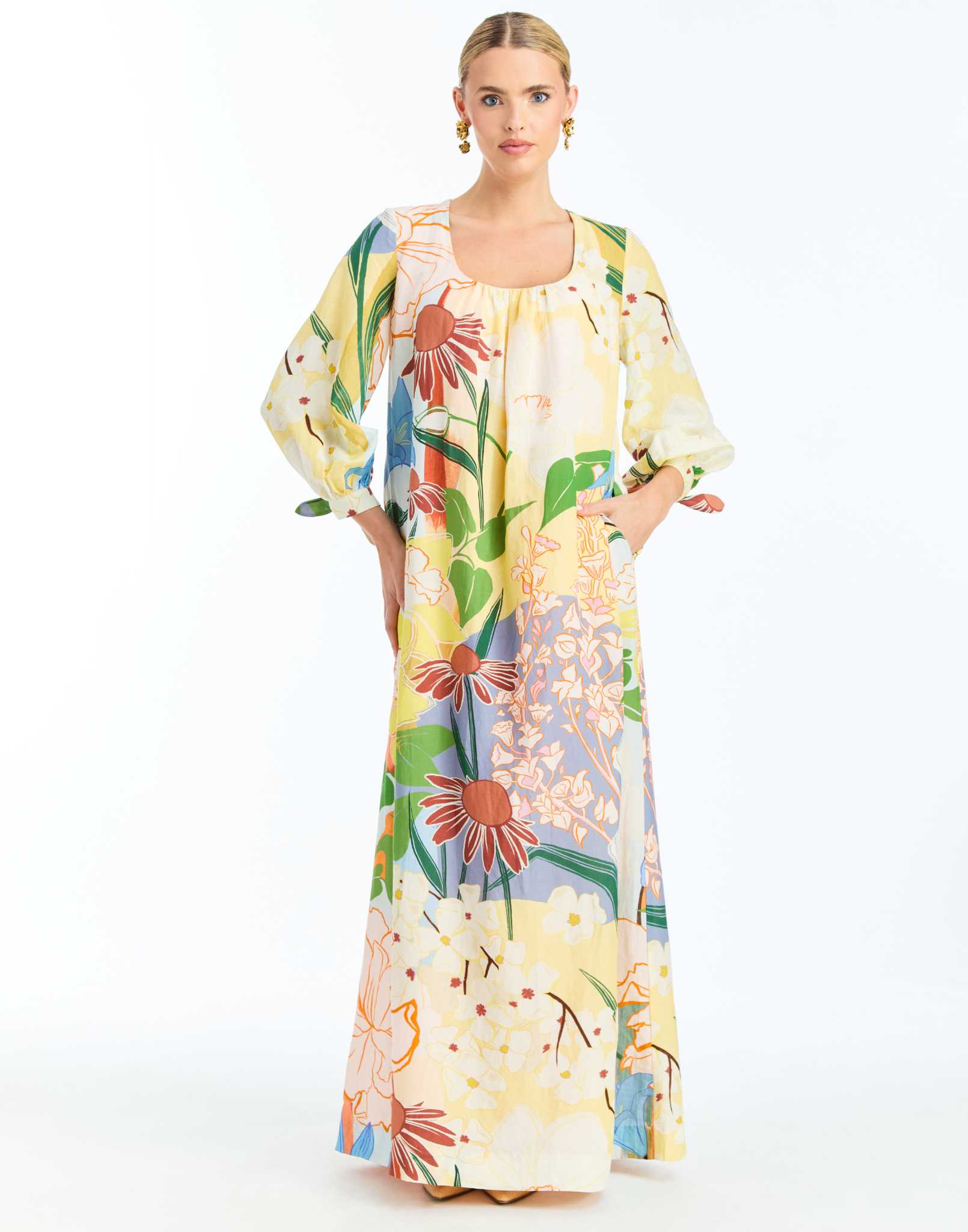 Marrakech Gown in Primrose Florals