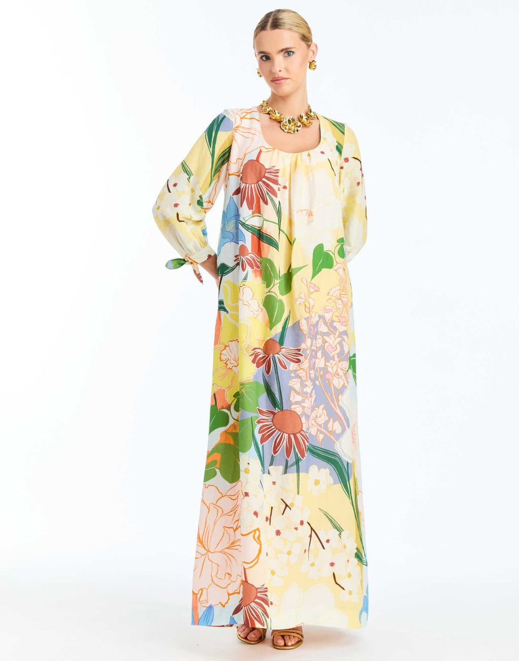 Marrakech Gown in Primrose Florals