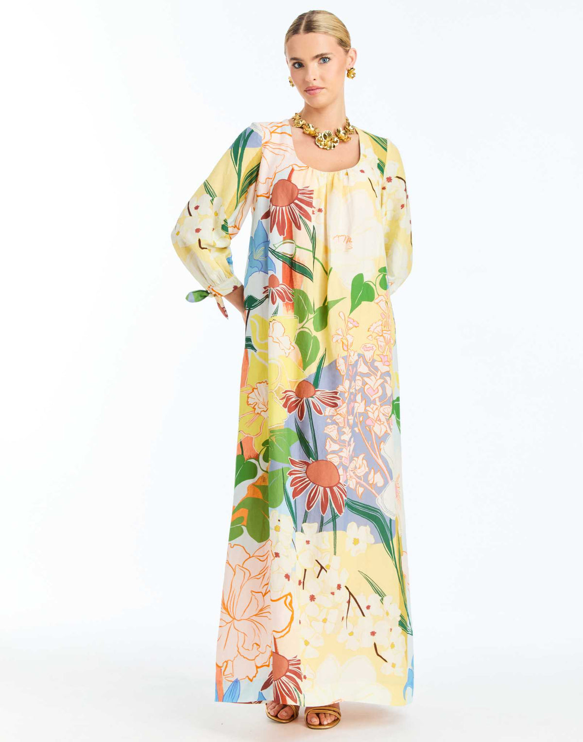 Marrakech Gown in Primrose Florals