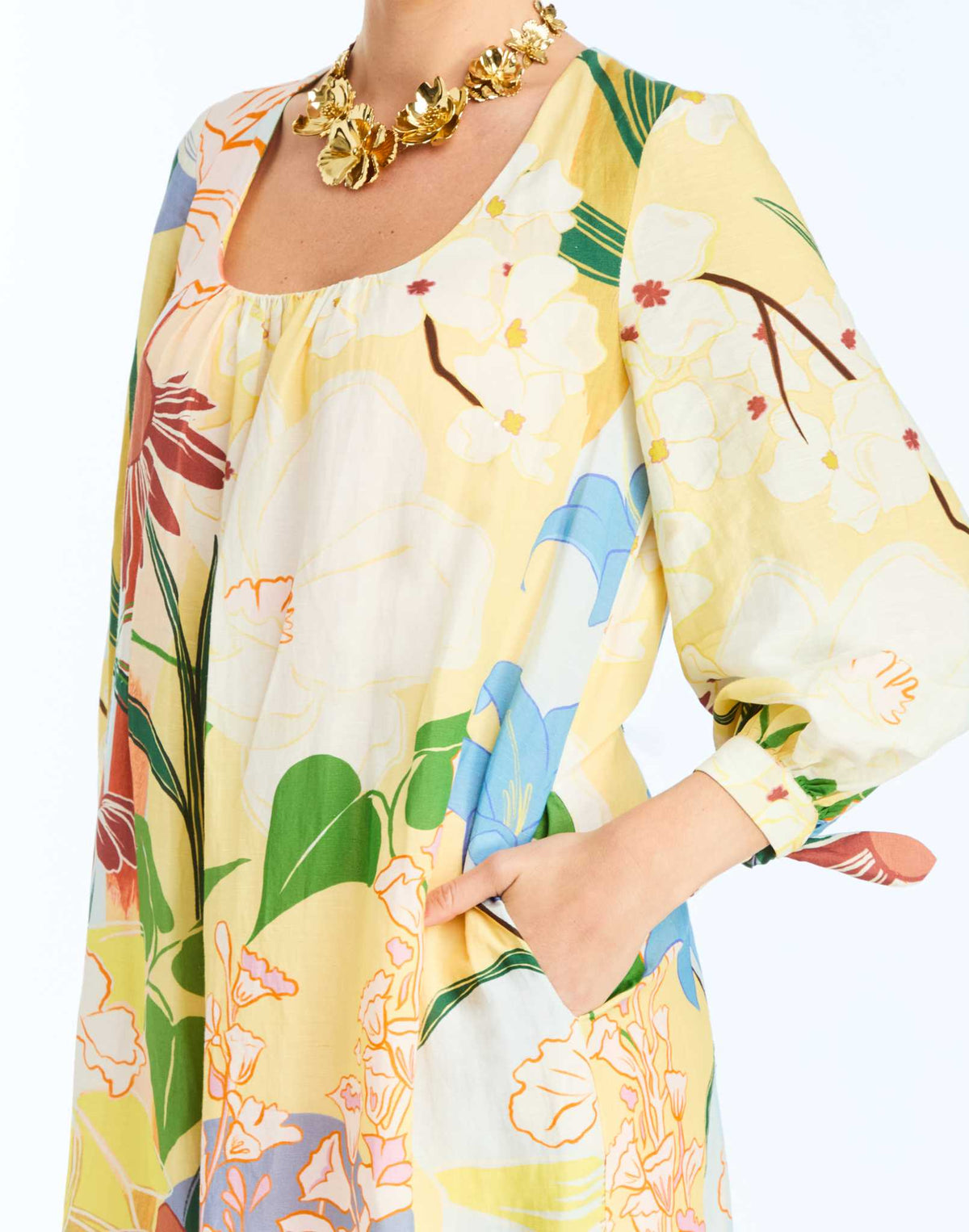 Marrakech Gown in Primrose Florals
