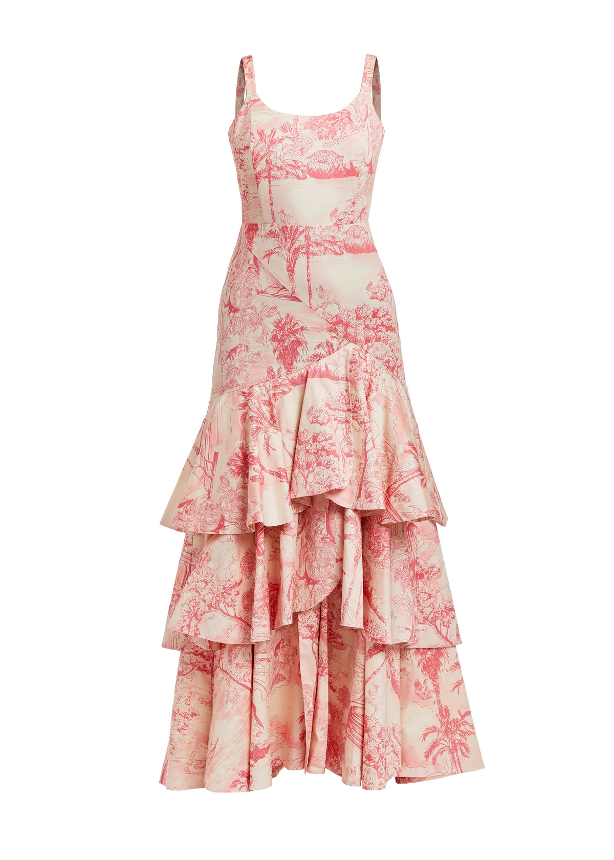 Marseilles Convertible Gown in Pink & Ivory