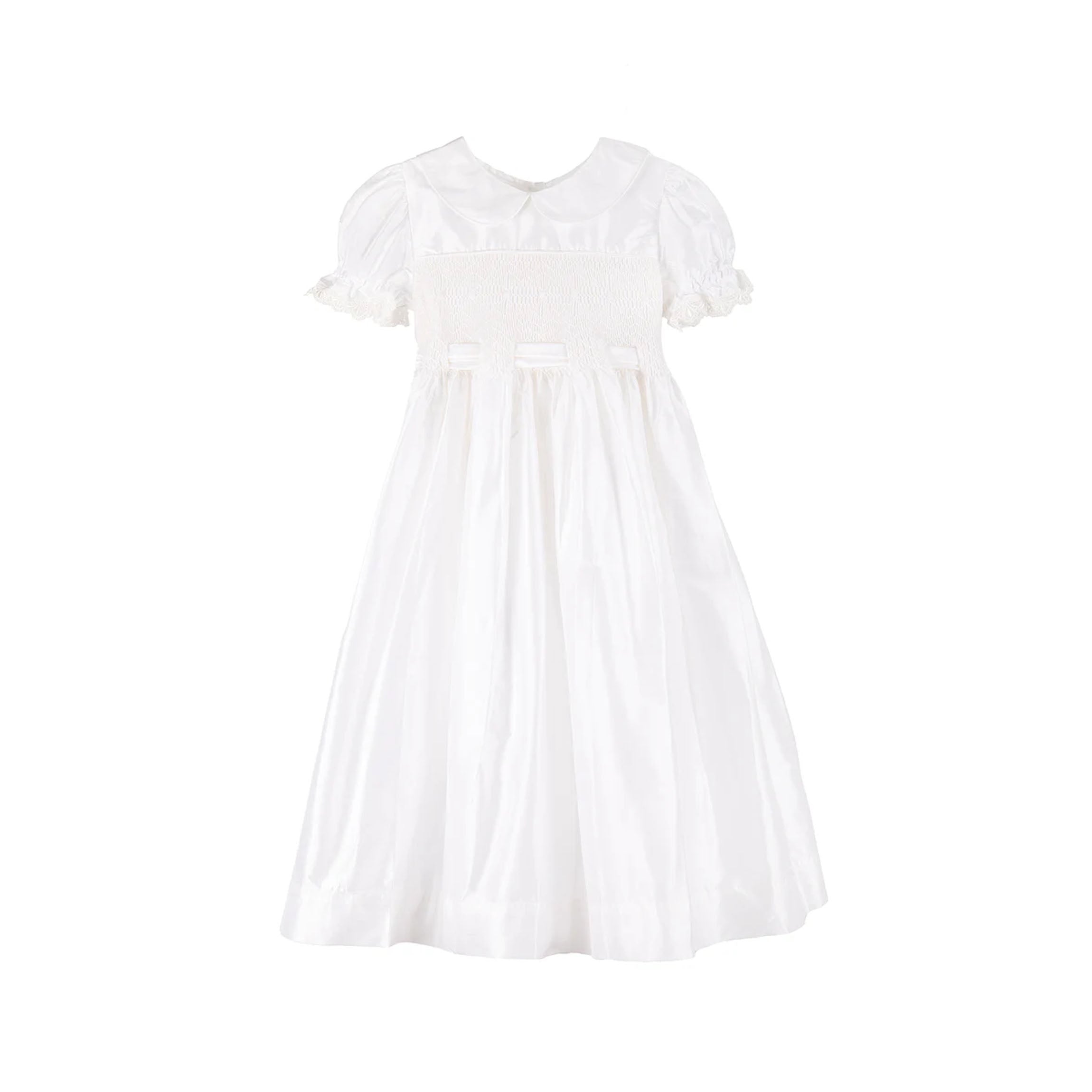 MaryBella Smocked Silk Dress