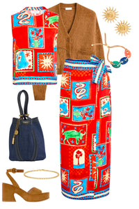 Paloma Wrap Skirt in Santa Fe