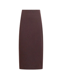 Matilda Skirt in Dark Fig/Cream Multi