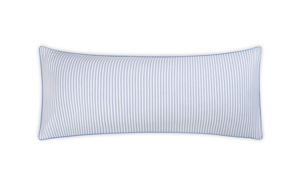 Matteo Lumbar Pillow Cover in Azure