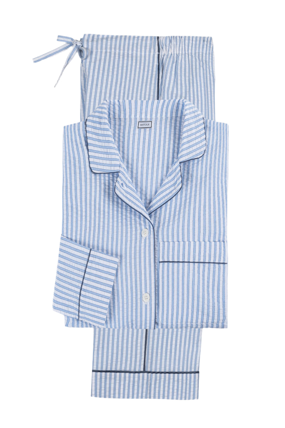 Matteo Pajama Set in Azure