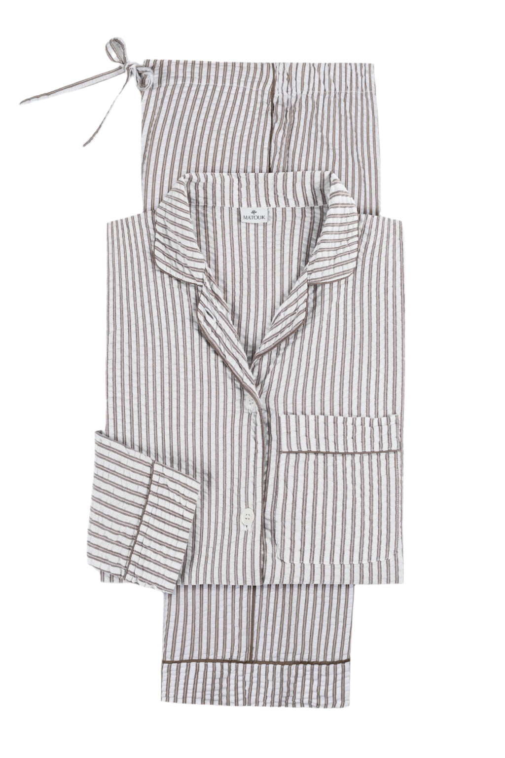 Matteo Pajama Set in Bark