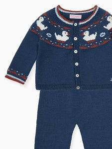 Mavi Merino Duck Baby Knitted Set
