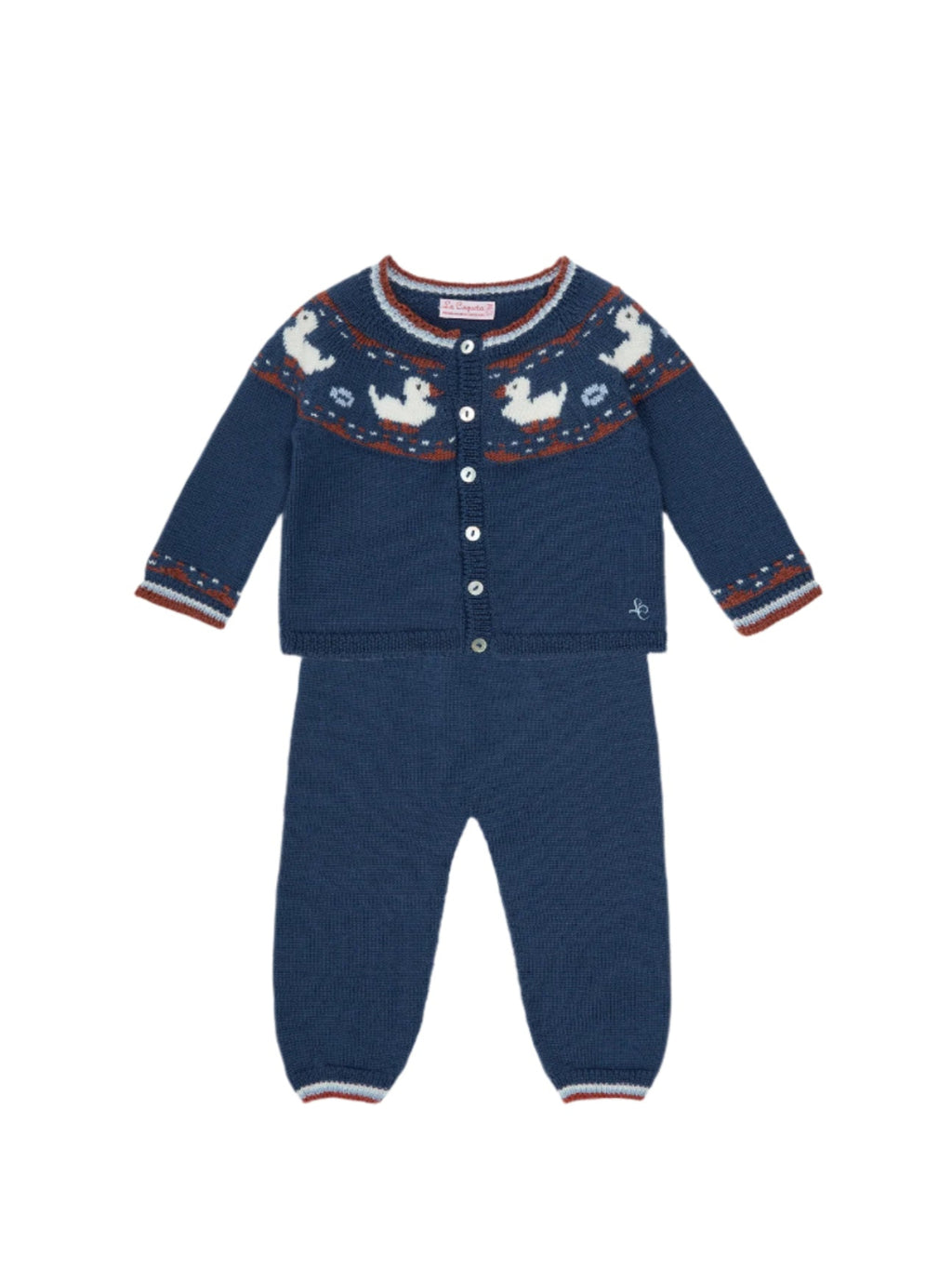 Mavi Merino Duck Baby Knitted Set