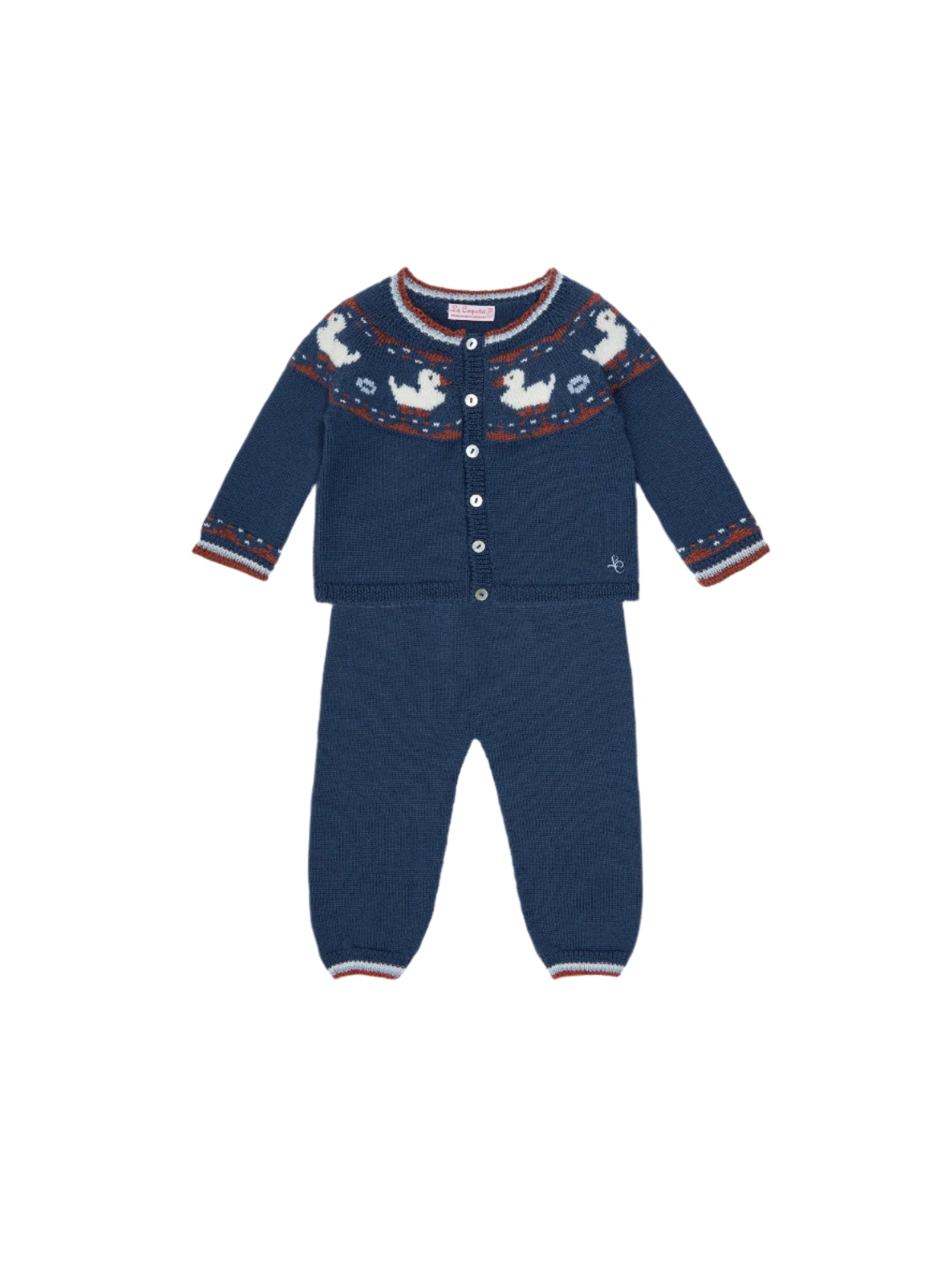 Mavi Merino Duck Baby Knitted Set
