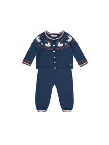 Mavi Merino Duck Baby Knitted Set