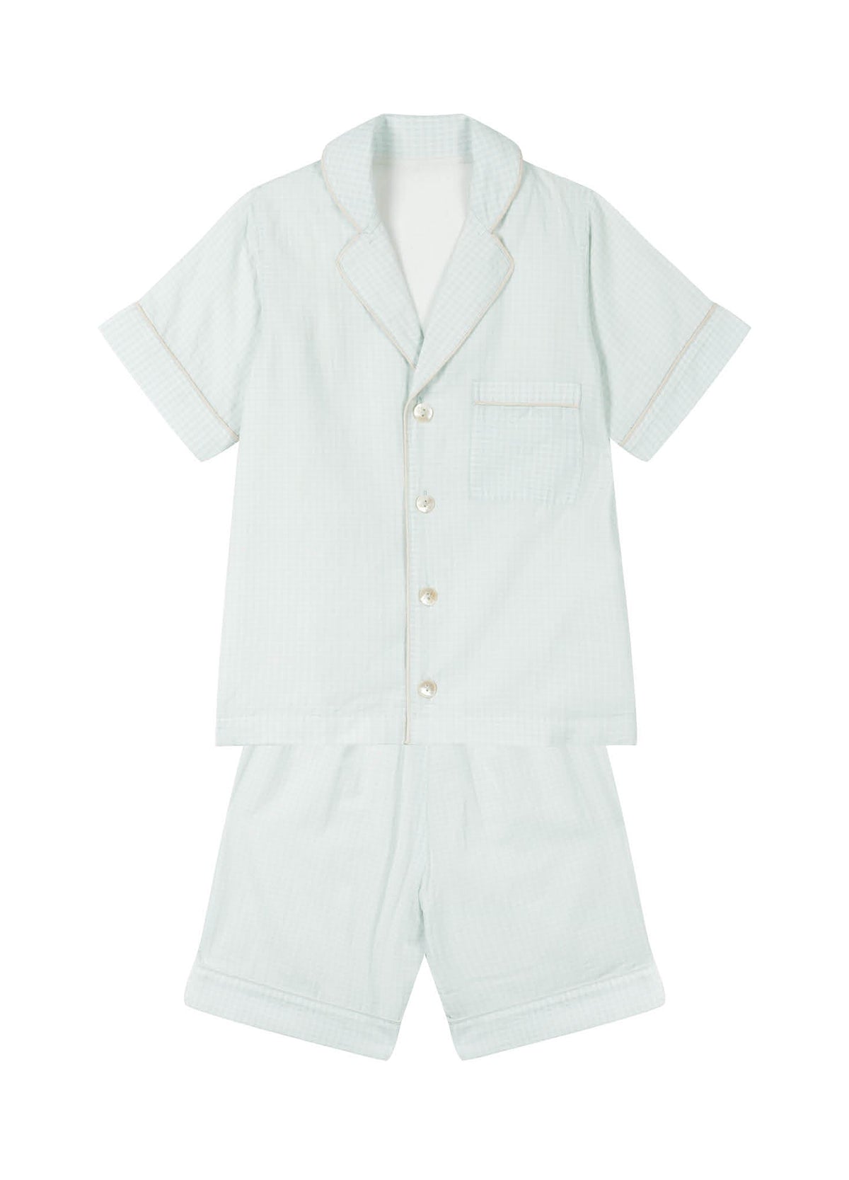 Children's Max Blue Gingham Pajamas