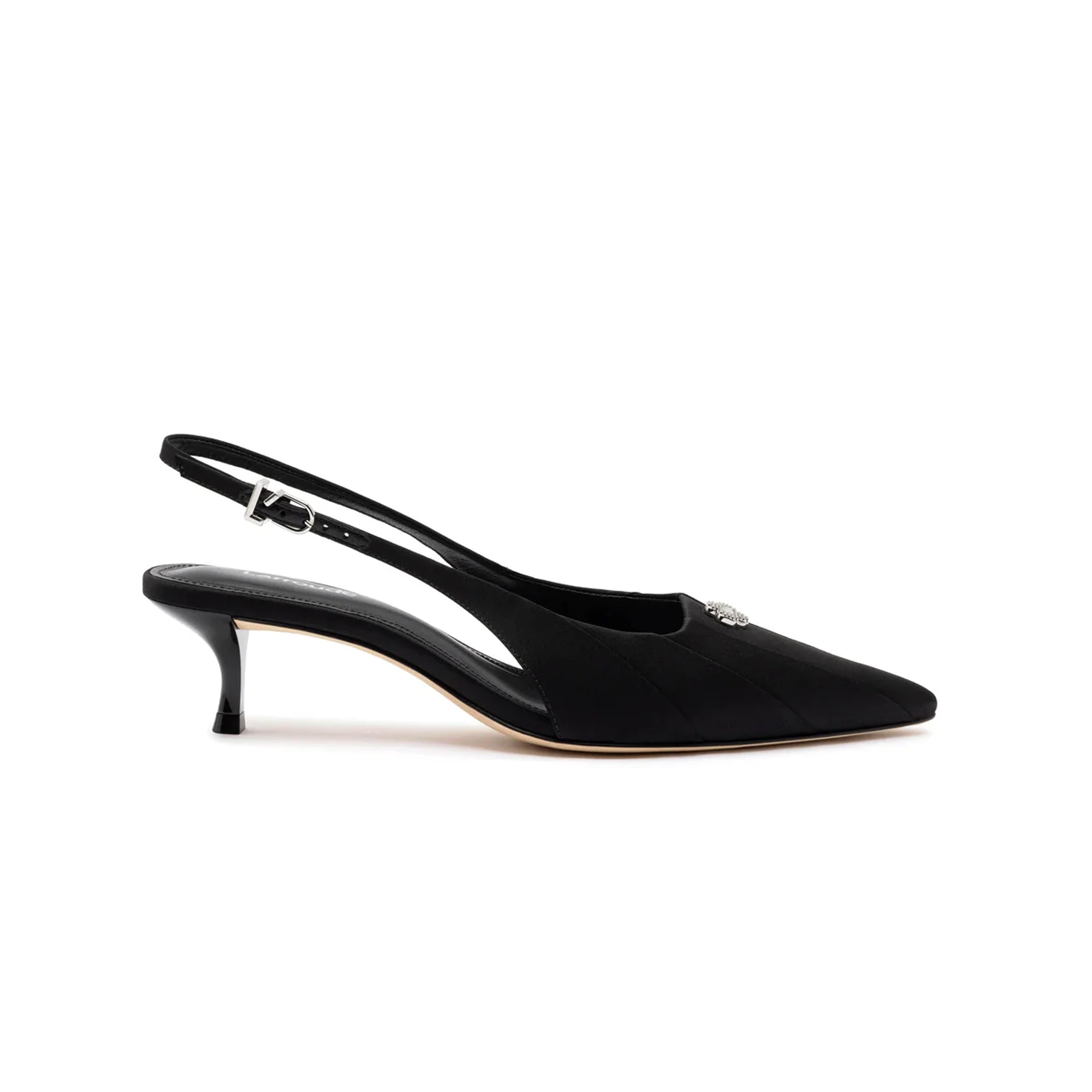 Maxine Pump In Black Fabric