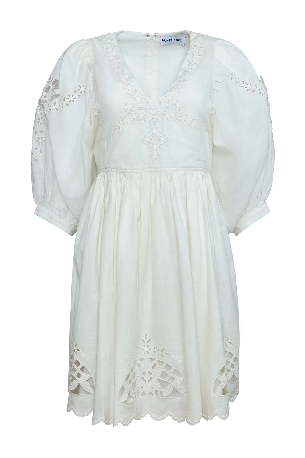 The Maya Dress in white.