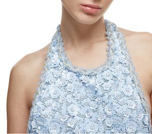 Medianoche Mini Dress in Blue