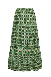 Melanie Skirt in Ashford Geo Moss