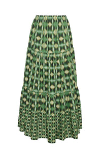 Melanie Skirt in Ashford Geo Moss