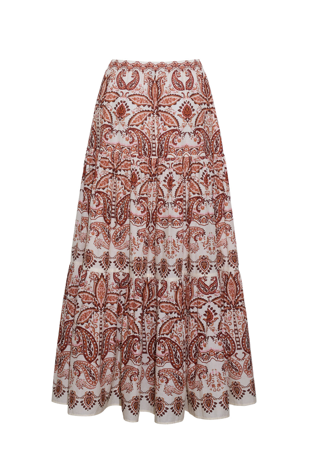 Melanie Skirt in Palm Paisley Ivory