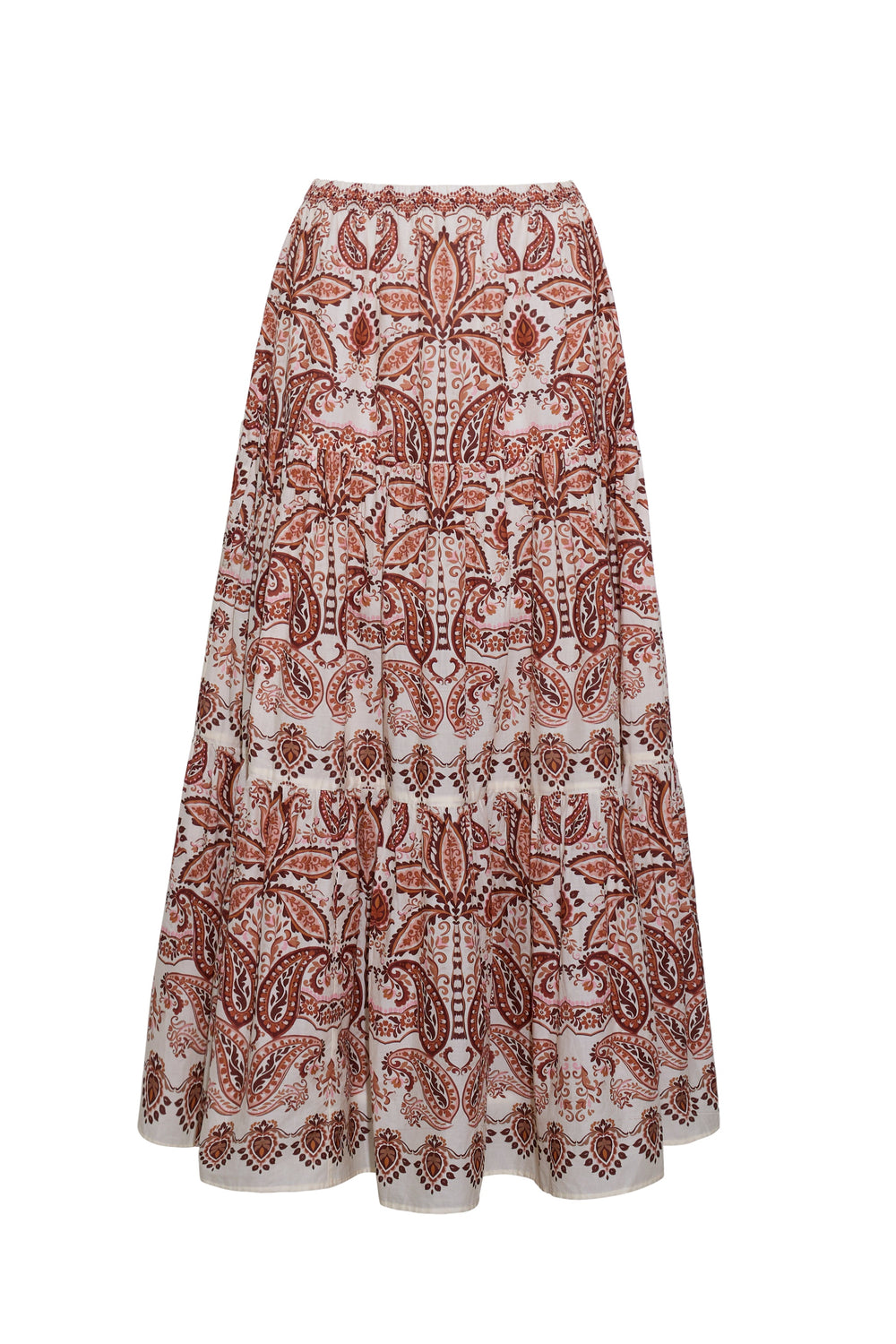 Melanie Skirt in Palm Paisley Ivory