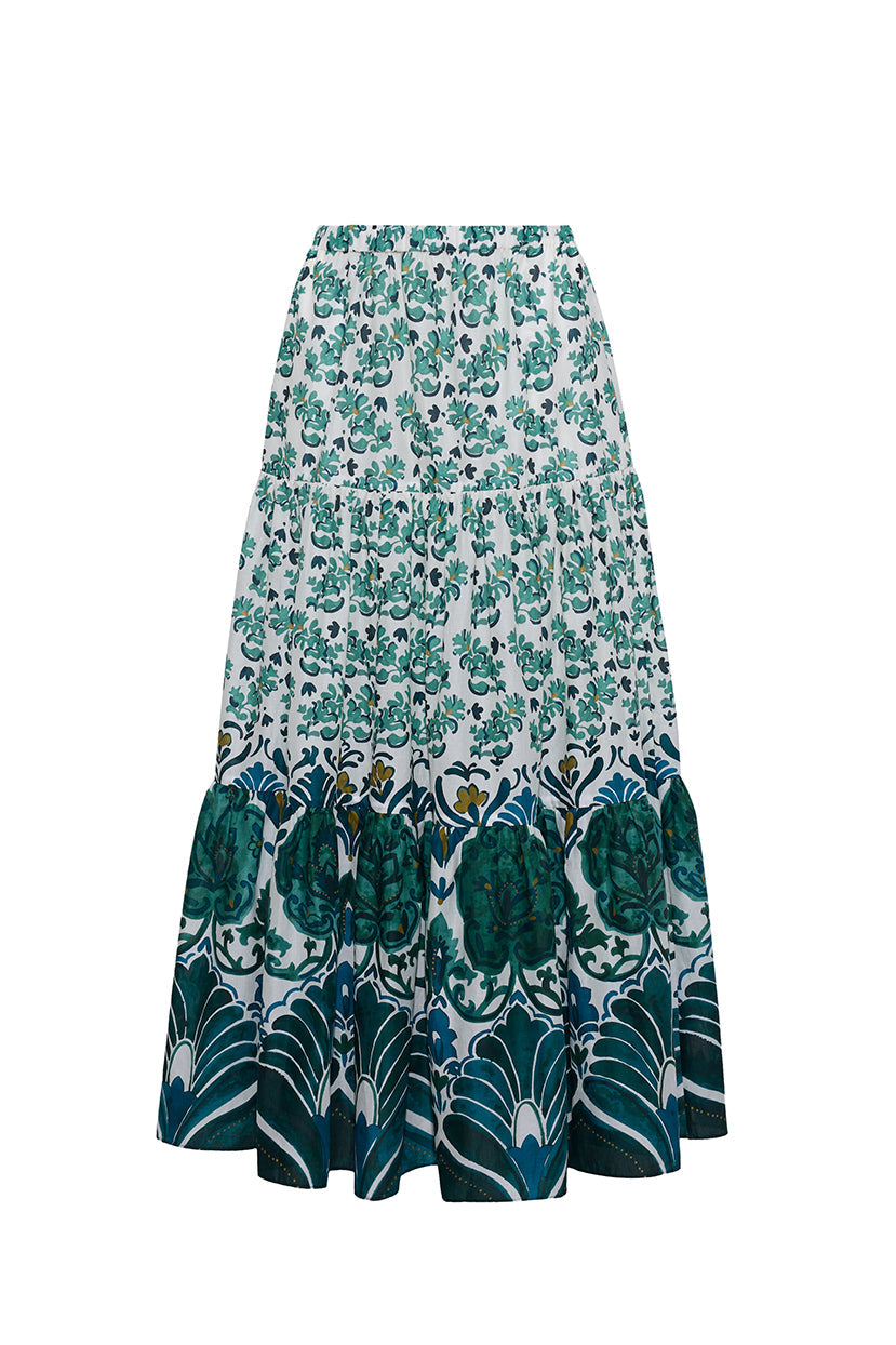 Melanie Skirt in Samara Green