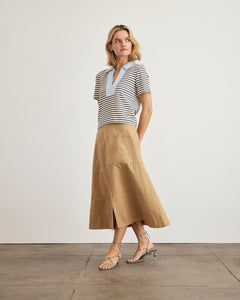 Melanie Top in Cream & Maritime Blue Stripe
