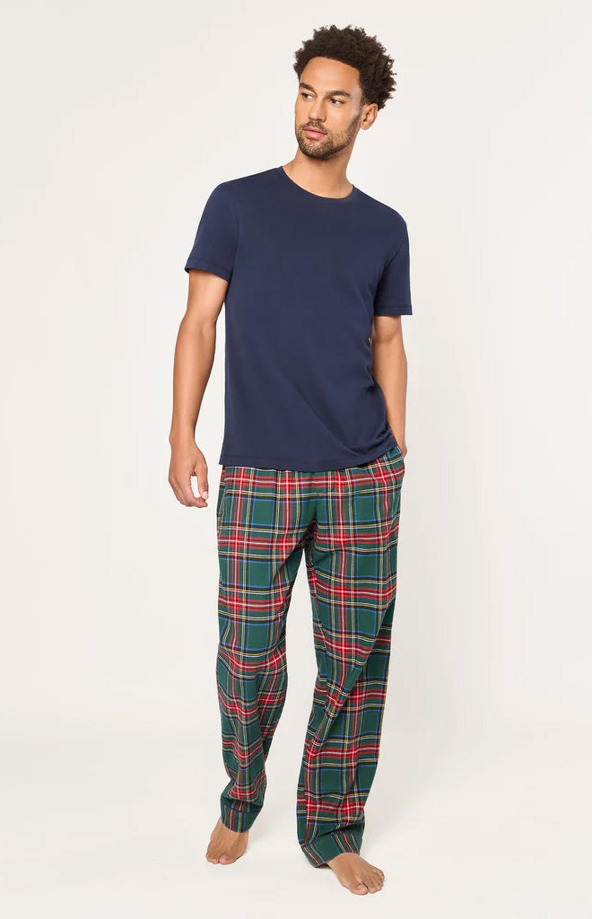 Men’s Brushed Twill Pajama Pants in Kensington Tartan