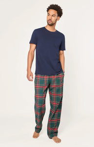 Men’s Brushed Twill Pajama Pants in Kensington Tartan