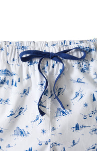 Men’s Twill Pajama Pants in Chalet Toile