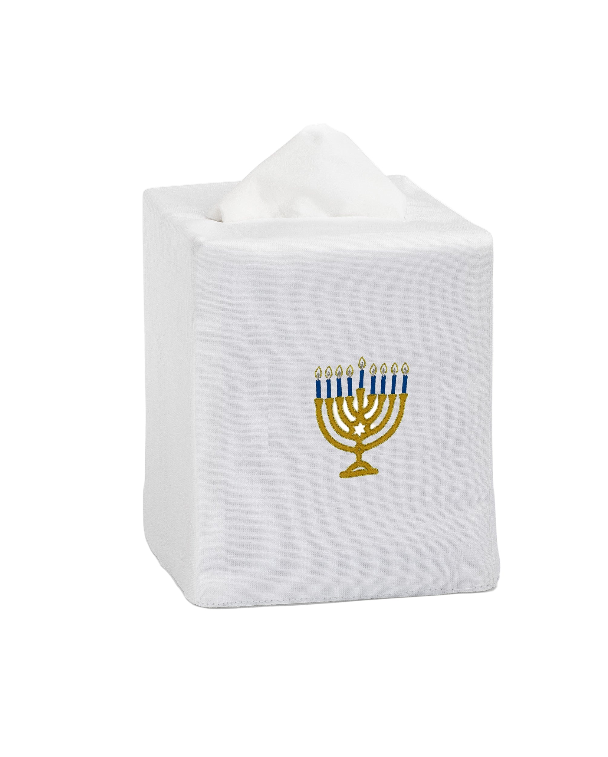 Menorah Tissue Box Cover