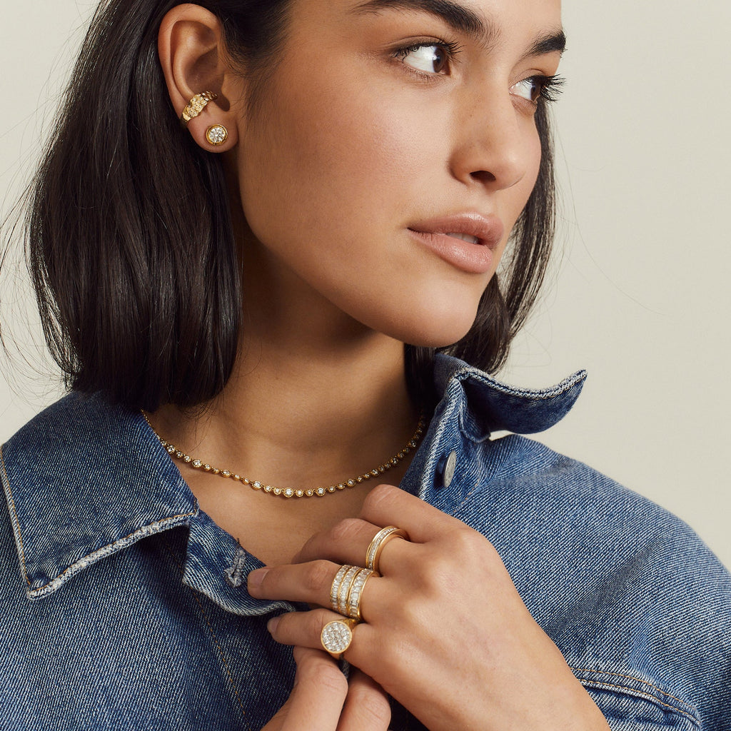 The Octavia Signet Ring - Diamond