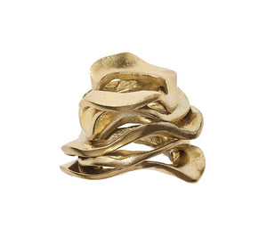 Kim Seybert, Inc.Flux Napkin Ring in Gold, Set of 4Napkin Rings