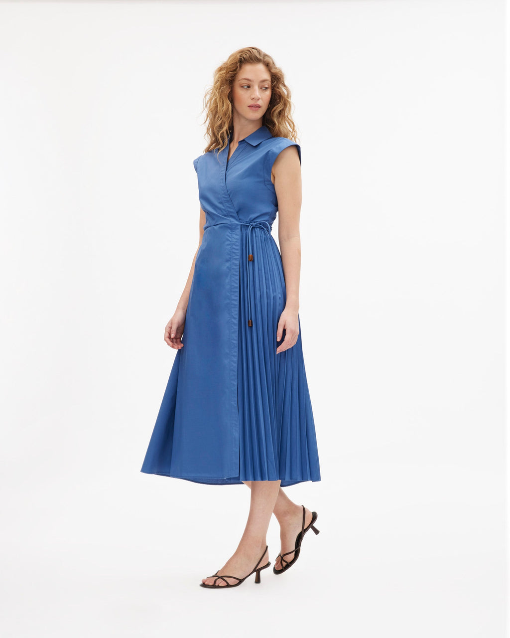 Midi Shivon Dress in French Blue