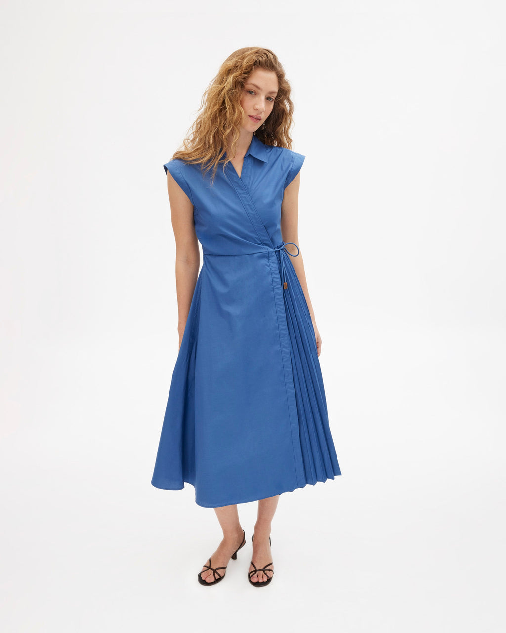 Midi Shivon Dress in French Blue