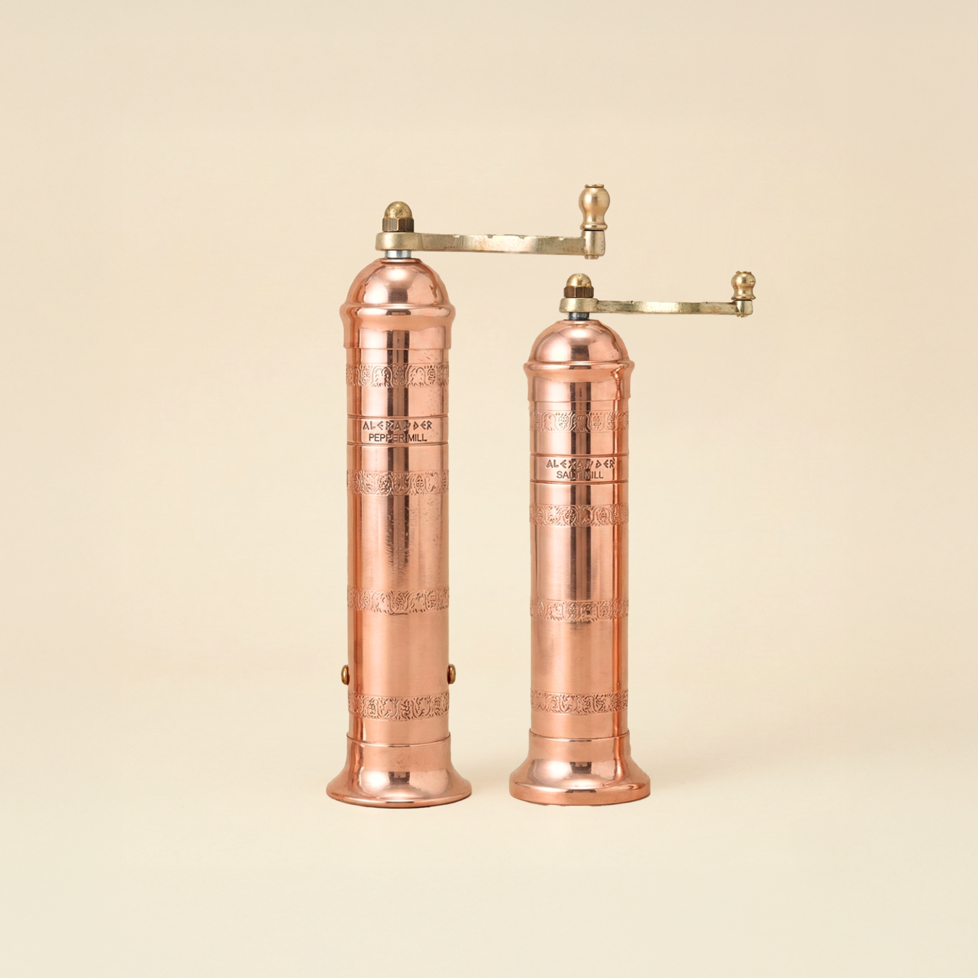Brass & Copper Salt & Pepper Mills